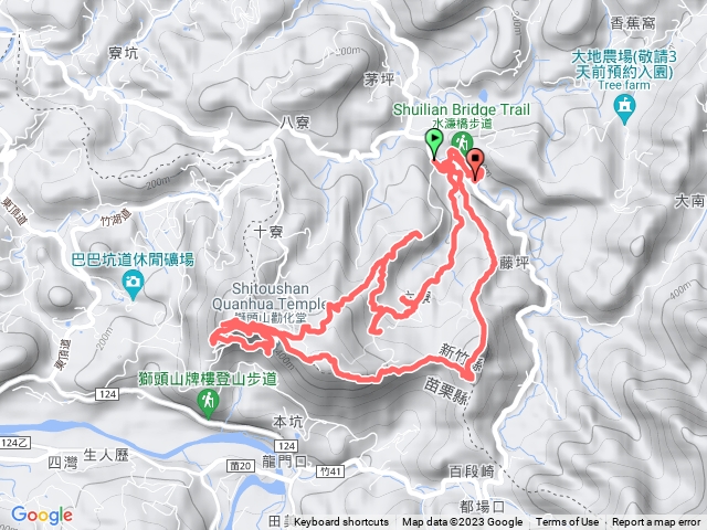 苗栗藤坪+獅山古道+六寮古道+水濂洞O型