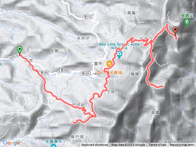 東麻竹湖山、竹子尖山東峰、香蕉山-南瀛百岳