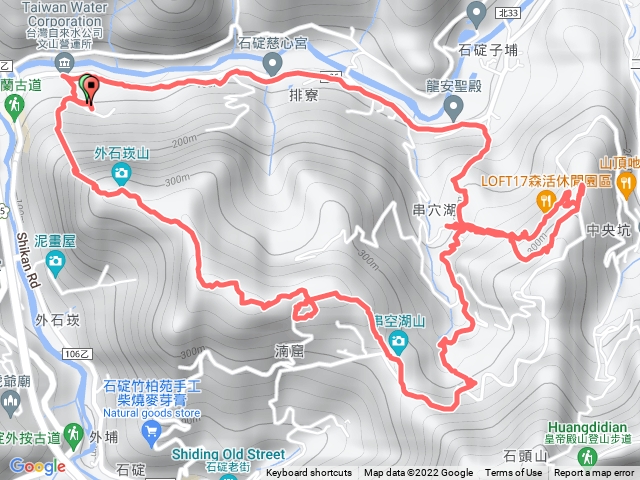 2022-06-19外石嵌山-湳窟山-天池-串空湖山-串空湖古道-中央坑山-孔子廟O型