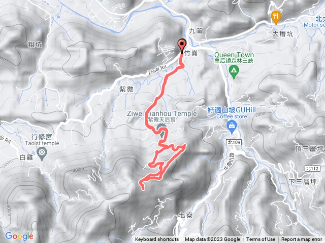 2023.04.05紫薇天后宮排樓、六寮崙山、六寮崙西南峰、紫薇南路盡頭O型