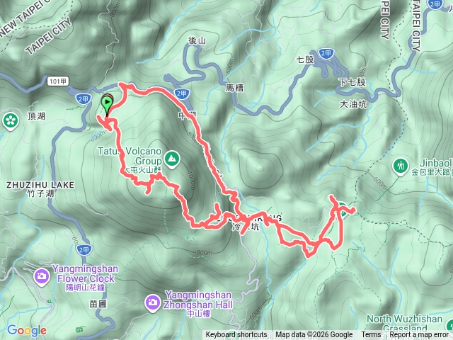 小油坑山、七星山群峰、擎天崗山 連走預覽圖