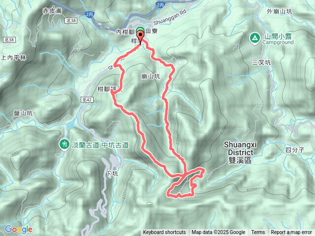 20250702雙溪-威惠廟-崩山坑古道-大埤嶺-大埤古道左線-東林寺-大埤古道右線-570峰-柑腳城山-威惠廟