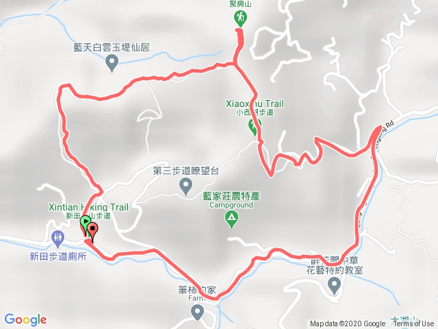 新田登山步道聚興山龍興巷O環