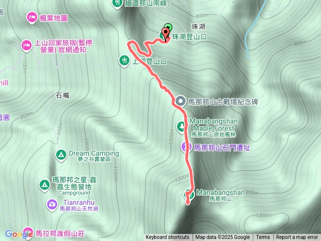 馬那邦山（珠湖登山口預覽圖
