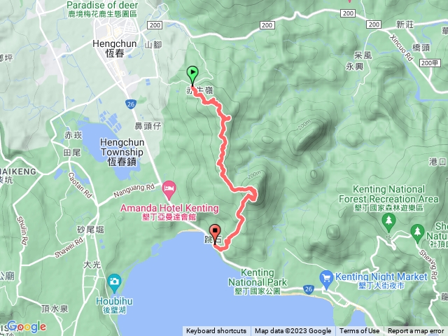 20230507恆春小縱走（鎮南宮、赤牛嶺、大山母山、南灣渡假飯店）