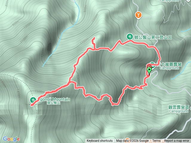 鵝公髻山雲霧上二下預覽圖