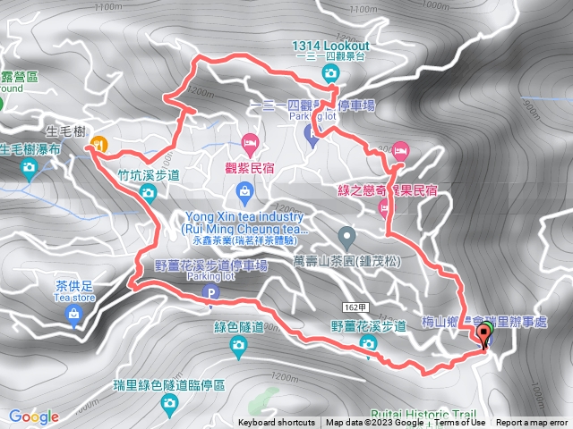 鼠眉毛縱走加也野薑花步道