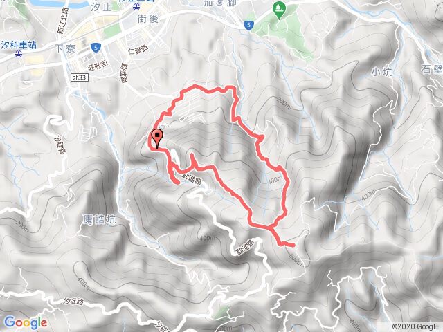 汐止秀峰瀑布大尖山四分尾山茄苳瀑布環走