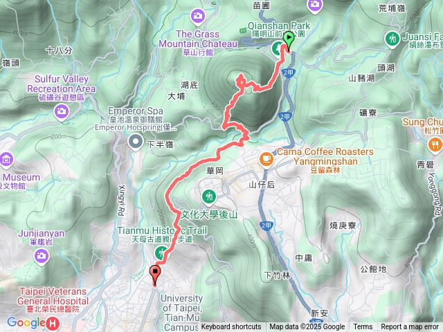 紗帽山、天母水管路親山步道