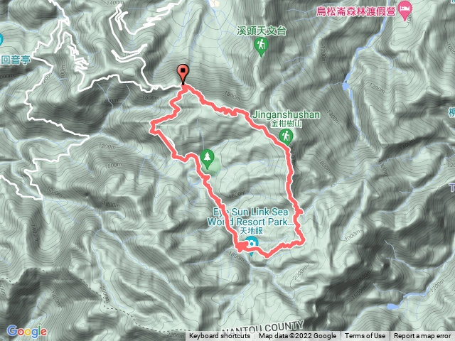 嶺頭山、金柑樹山、杉林溪O走