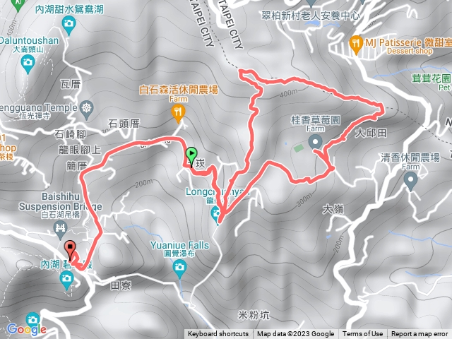 龍船岩開眼山O型路線