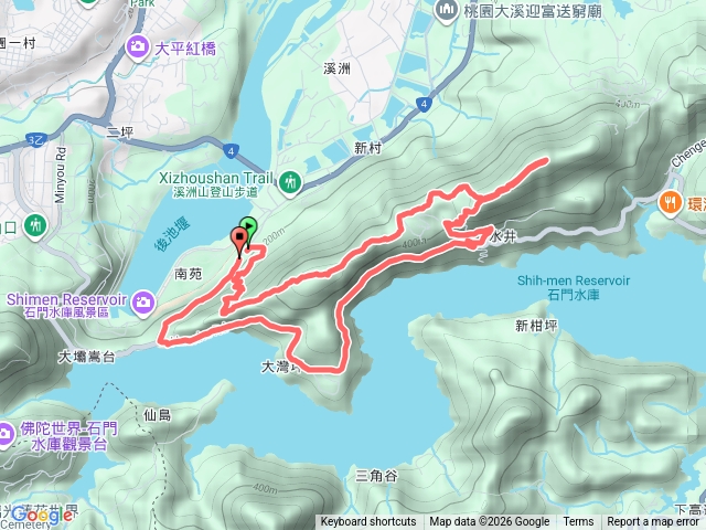 新溪洲山+溪洲山（溪洲公園起登，環湖步道回）