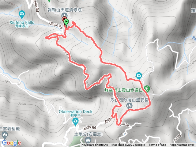 新北汐止_四分尾山_天道清修院O型路線