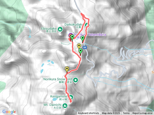 乘鞍高原(劍山、富士見山、大黑岳）預覽圖