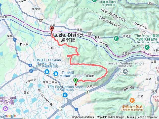 2024 12 11羊稠森林步道連走五酒桶山:羊稠森林步道~七分山~八分山~尖山~羊稠公山~九分山~羊稠坑山~營盤坑古道~六福一路步道~南崁山~五酒桶山公園~五酒桶山~山鼻山~海山之路