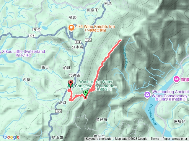 竹高崙山、橫路頂山、竹高崙南峰、庫頂山、竹高崙西南峰預覽圖
