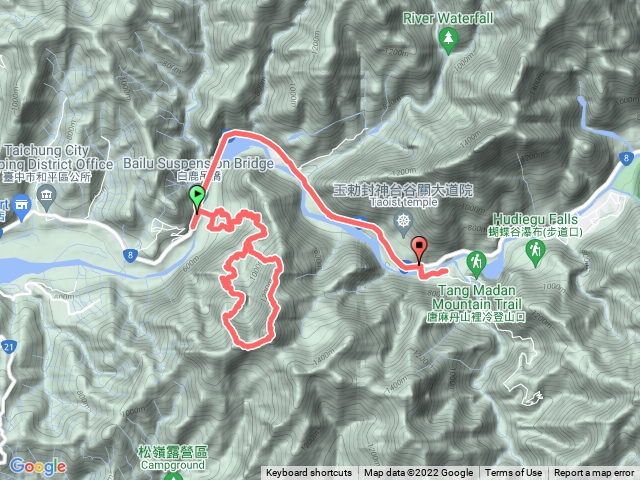 谷關七雄之六白毛山