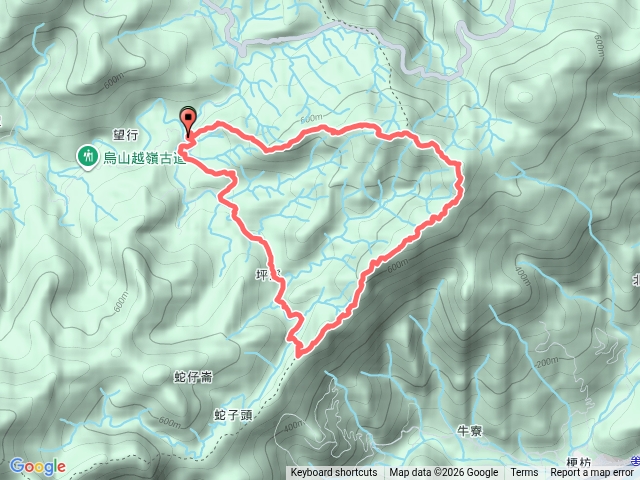石龜福德廟-石龜山-740峰-叢雲山-坪溪古道-烏山62號 O型預覽圖