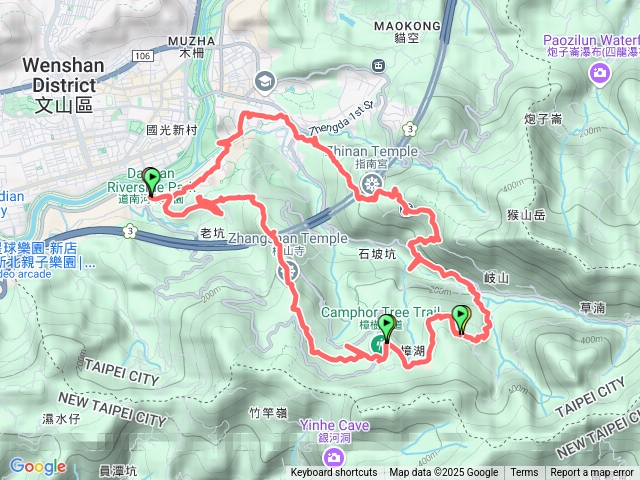 政大環山，指南宮千階步道，貓空步道，樟木步道