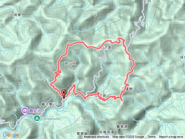 坪林 南豹子廚山 北豹子廚山 中坑頭鞍部-枋山坑古道  O形預覽圖