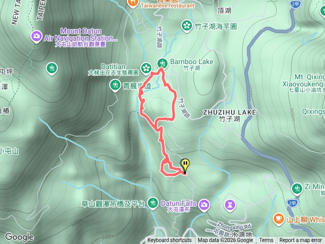 猴崁水圳步竹子湖環繞一圈