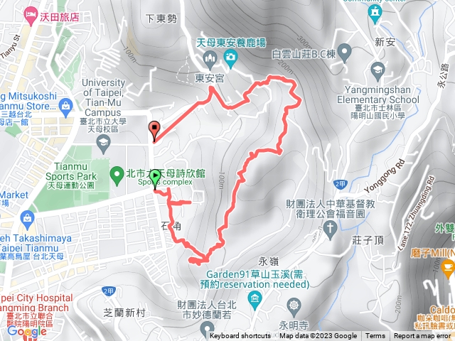 石角山玉稠湖山步道