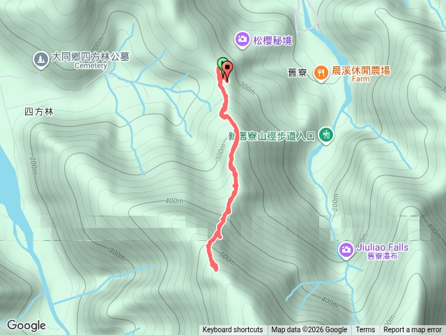 2026-08-15中山路768巷→舊寮山北峰→舊寮山西北峰來回走