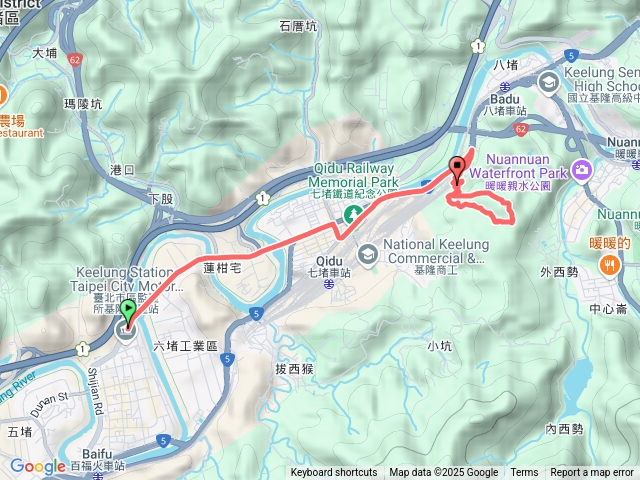 八堵湖穴地形秘境、台電保險路預覽圖