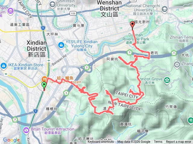 高麗坑山+員潭子坑山+阿泉坑山群峰（高麗坑山西北峰+高麗坑山+新高麗坑山+員潭子坑山+員潭子坑山北峰+阿泉坑山東南峰+阿泉坑山+阿泉坑山西北峰+恆光橋崙）預覽圖
