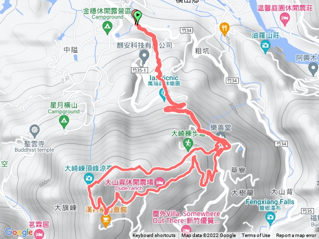 茶亭古道、大旗崠O型