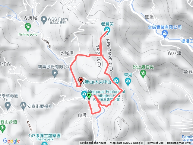 內溝山 老鷲尖山 O型