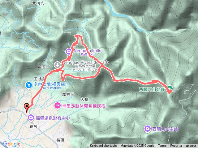 宗2025-12-10幸褔西關刀山北峰.gpx預覽圖