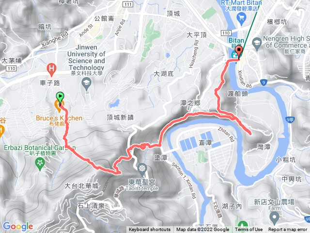 111/04/05新北市新店區三潭連走：塗潭山、灣潭山、碧潭山(和美山)