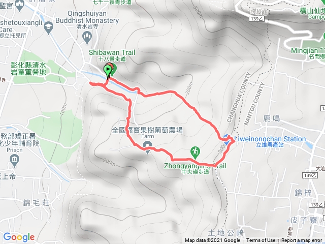 清水岩三峰、18彎古道