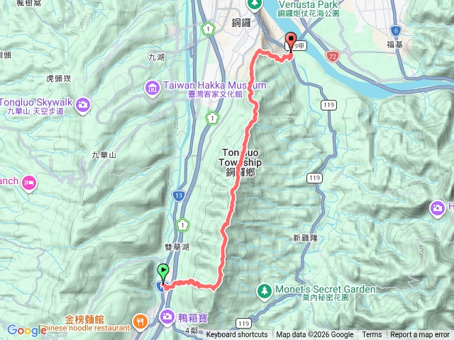 三員縱走（苗栗火車站進客家大院出）