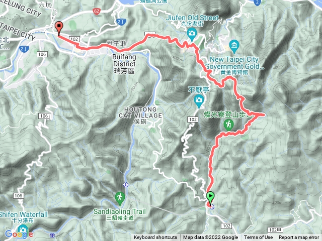 牡丹-燦光寮-九份-瑞芳