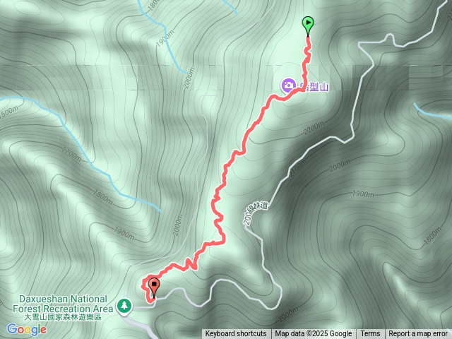 大雪山林道之船型山預覽圖