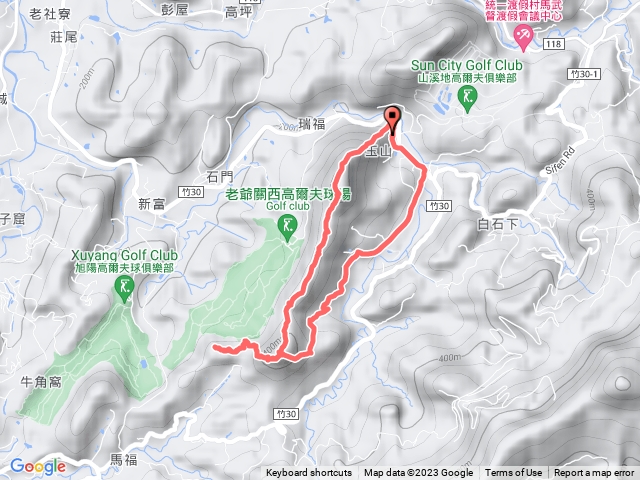 赤柯山-赤柯山南峰-東西獅頭山O型