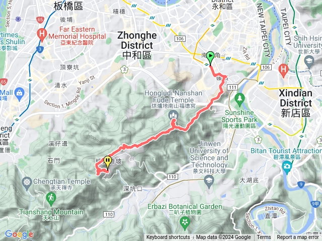 天上山縱走-外挖子山-烘爐地-南勢角山-五尖山-文筆山-將軍嶺