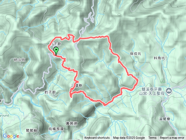 南北豹子廚(豹子廚古道-南豹子廚山-三層巷古道-北勢溪古道-柑腳山山腰古道-北豹子廚山)