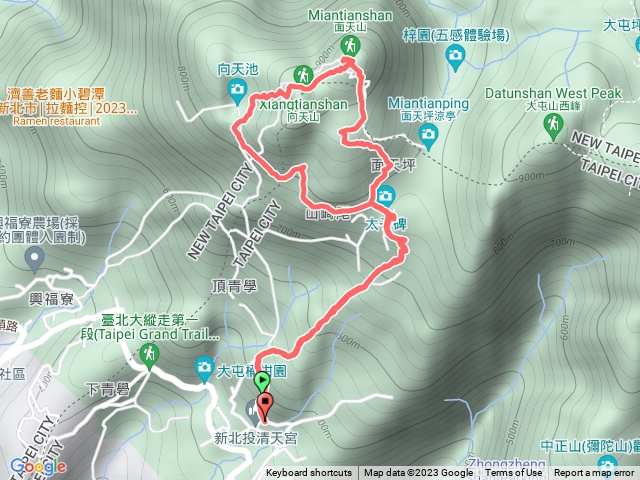 清天宮-火燒山-面天山-向天山