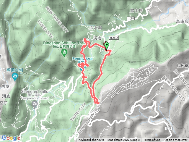 2022.3.20溪底靈泉寺-石門嶺保甲路-五指山-內雙溪山-風櫃嘴O型