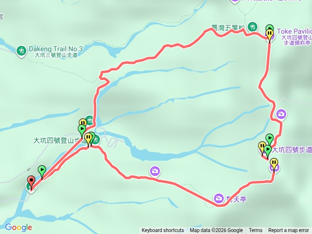 大坑步道4號進3-1號出O型預覽圖
