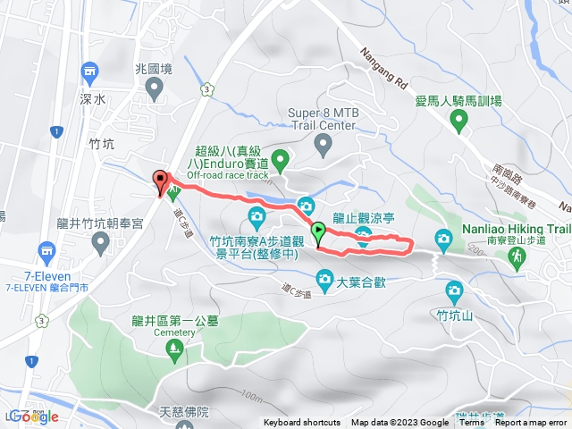 龍井竹坑南寮步道B路線