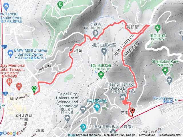 樹梅坑步道忠義山