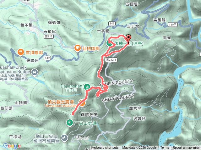後棟仔山、大尖山、二尖山預覽圖