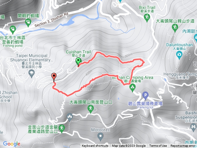 翠山步道、碧溪步道、大崙尾山步道