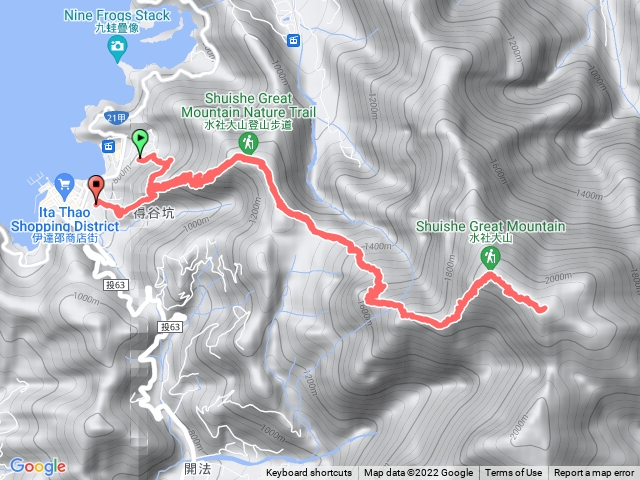 水社大山加主峰-青年活動中心進部落出