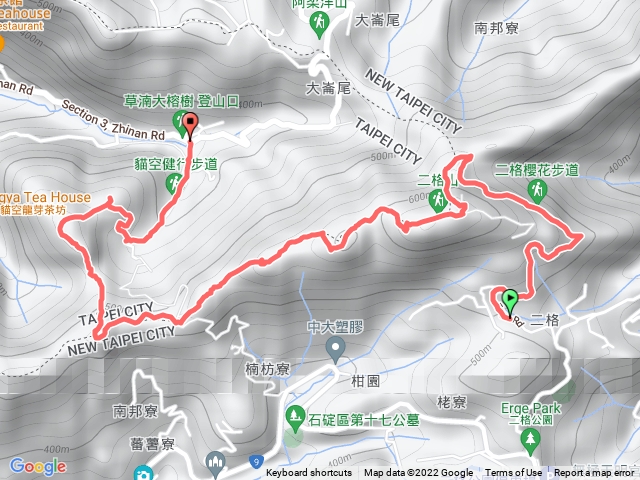 二格山 南邦寮山 貓空圓山 貓空圓山東北峰