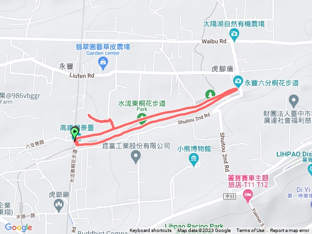 美麗3月水流東桐花步道